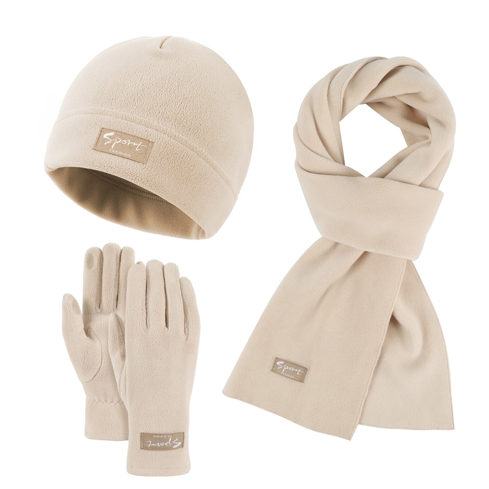 Cashmere Men's Hat Scarf And Gloves Gift Set Qolati Winter