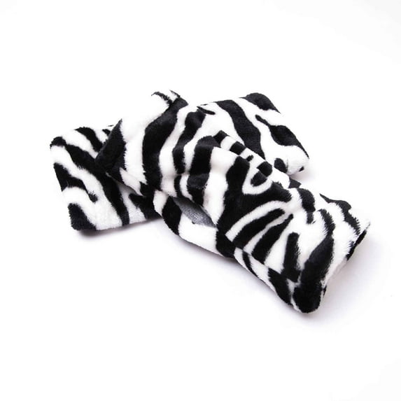 qolati Woman Fleece Winter Gloves Ctue Knitted Half Finger Gloves For Girls Warm Soft Fingerless Wrist Gloves Arm Sleeves Hand Warmers with Cold Weather Gift