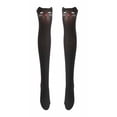 thumbnail image 1 of qolati Women Long Thigh High Socks Cute Cotton Knit Warm Thick Tall Boot Stockings Leg Warmers Thin Tights Stockings, 1 of 3