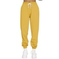 thumbnail image 1 of qolati Women Sweatpants Baggy High Waist Drawstring Jogger Trousers Casual Elastic Waistband Lounge Bottoms Y2k Pant with Pockets, 1 of 4