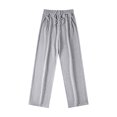 thumbnail image 1 of qolati Women’s Cargo Sweatpants Casual Baggy Wide Leg Workout Running Lounge Trousers High Waisted Drawstring Straight Leg Joggers Pants, 1 of 2