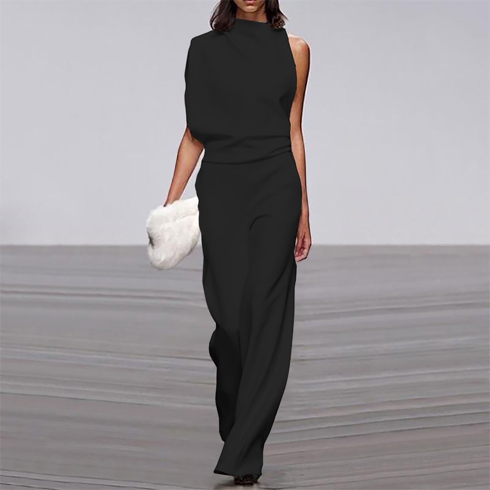 Moe – Elegant Wide-Leg Jumpsuit with Roll Collar