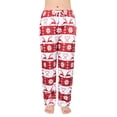 thumbnail image 1 of qolati Women's Fleece Pajama Pants Straight Leg Drawstring Christmas Prints Pajama Bottoms Winter Fuzzy Elastic Waist Sleep Trousers Palazzo Lounge Pjs Pant, 1 of 4