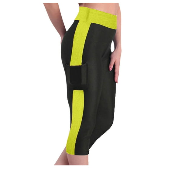 qolati Women's Knee-Length Leggings High Waisted Tummy Control Capris Biker Shorts Scrunch Butt Lifting Athletic Workout Yoga Shorts