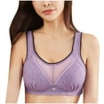 thumbnail image 1 of qolati Women's Nursing Bra Soft Bralette Breastfeeding Maternit Underwear Comfort Mesh Seamless Stretch Wireless Sports Bras, 1 of 6