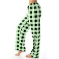 thumbnail image 1 of qolati Women's Pajama Pants 2 Pack Stretch Bottoms Cotton Drawstring Lounge Sleepwear Trousers Plaid Classic Baggy Sleep Pants with Pockets, 1 of 5