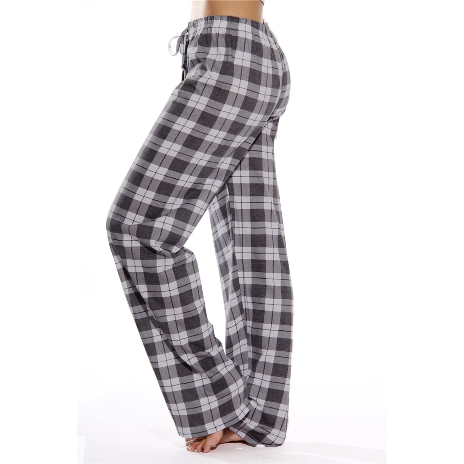 qolati Women's Pajama Pants Stretch Bottoms Cotton Drawstring Lounge ...