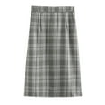 thumbnail image 1 of qolati Women's Plaid Midi Skirt Casual Wool Blends A-Line Wrap Work Skirt Elegant Bodycon High Elastic Waist Cocktail Party Club Skirt, 1 of 3