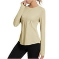 thumbnail image 1 of qolati Women's Rashs Guard Long Sleeve Sun Protection Shirts UPF 50+ Lightweight Quick Dry Workout Tops for Hiking Running, 1 of 8