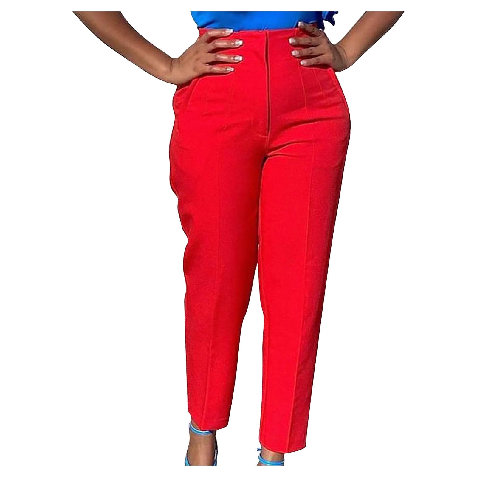 high waisted dress leggings High Waisted Dress Pants For Women Bootcut Pull On Yoga Leggings Work Slacks Pockets