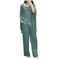 qolati Womens 2 Piece Outfits Dressy Pant Suits for a Wedding Casual