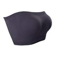 thumbnail image 1 of qolati Womens Bandeau Bras Stretchy Seamless Comfort Breathable Gathering Bra Underwear Strapless Padded Tube Top Bralettes, 1 of 5