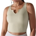 thumbnail image 1 of qolati Womens Crop Tank Tops Ribbed Sleeveless Basic Workout Tops Fitness Sports Running Yoga Shirts Tops No Padding, 1 of 7