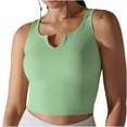 thumbnail image 1 of qolati Womens Crop Tank Tops Ribbed Sleeveless Basic Workout Tops Fitness Sports Running Yoga Shirts Tops No Padding, 1 of 7