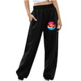 thumbnail image 1 of qolati Womens High Waisted Sweatpants Elastic High Waisted Joggers Casual Loose Sport Pants with Pockets Cinch Bottom Trousers, 1 of 6