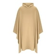 thumbnail image 1 of qolati Womens Hoodies Long Cloak Mens Unisex Lightweight Fleece Ruffle Hooded Poncho Sweater Wrap Topper Elegant Shawls Cape for Halloween Costumes, 1 of 4