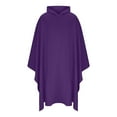 thumbnail image 1 of qolati Womens Hoodies Long Cloak Mens Unisex Lightweight Fleece Ruffle Hooded Poncho Sweater Wrap Topper Elegant Shawls Cape for Halloween Costumes, 1 of 4