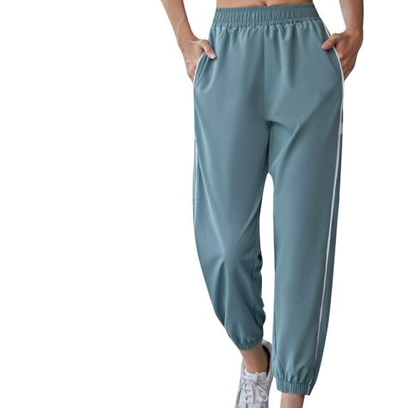 qolati Womens Joggers Sweatpants Casual High Waisted Athletic Workout Running Jogger Pants Lightweight Comfy Athletic Lounge Trousers with Pockets