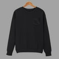 thumbnail image 1 of qolati Womens Oversized Sweatshirts Long Sleeve Fleece Plain Solid Sweater Fall Crew Neck Basic Pullover Tops with Chest Pocket, 1 of 7