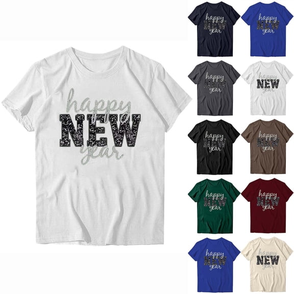 qolati Womens Short Sleeve Holiday T-Shirts Casual Crewneck Thanksgiving Valentine's Day St Patrick's Day Letter Graphic Tees Tops Spring Cute Tunic Top Blouses Dark Gray XXL