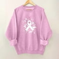 thumbnail image 1 of qolati Womens Sweathirts Breast Cancer Awareness Fleece Pullover Blouses Pink Ribbon Graphic Breast Cancer Survivor Long Sleeve Shirts Tops Pink XS, 1 of 4