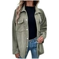 thumbnail image 1 of qolati Womens Waffle Knit Long Shacket Jacket Oversized Casual Long Sleeve Button Collared Dressy Shirts Y2k Fall Clothes Open Front Cardigans Blouse Tops, 1 of 7