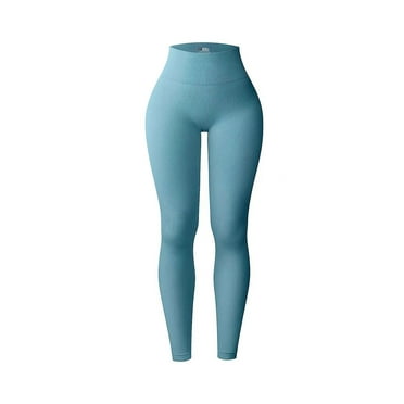 qolati Workout Leggings for Women Ribbed Butt Lifting Seamless High Waisted Leggings Tummy Control Gym Workout Yoga Pants Leggings