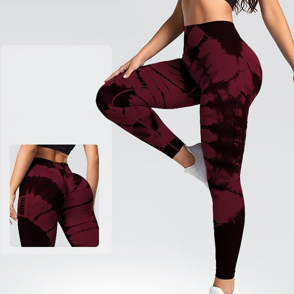 qolati Workout Leggings for Women Sporty Solid Color High Waisted Yoga Pants Tummy Control Compression Running Gym Joggers Sweatpant