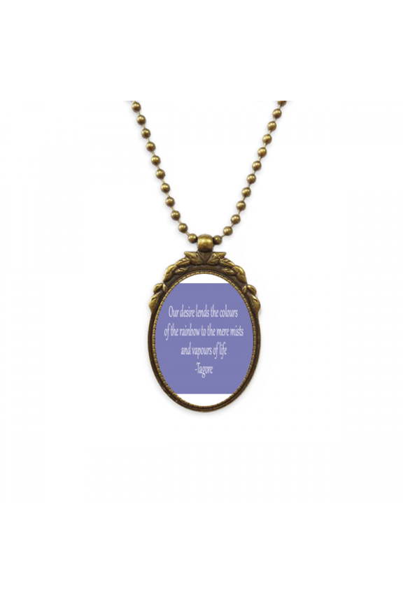 qoutes healing sentences desire mist life antique necklace vintage bead pendant keychain
