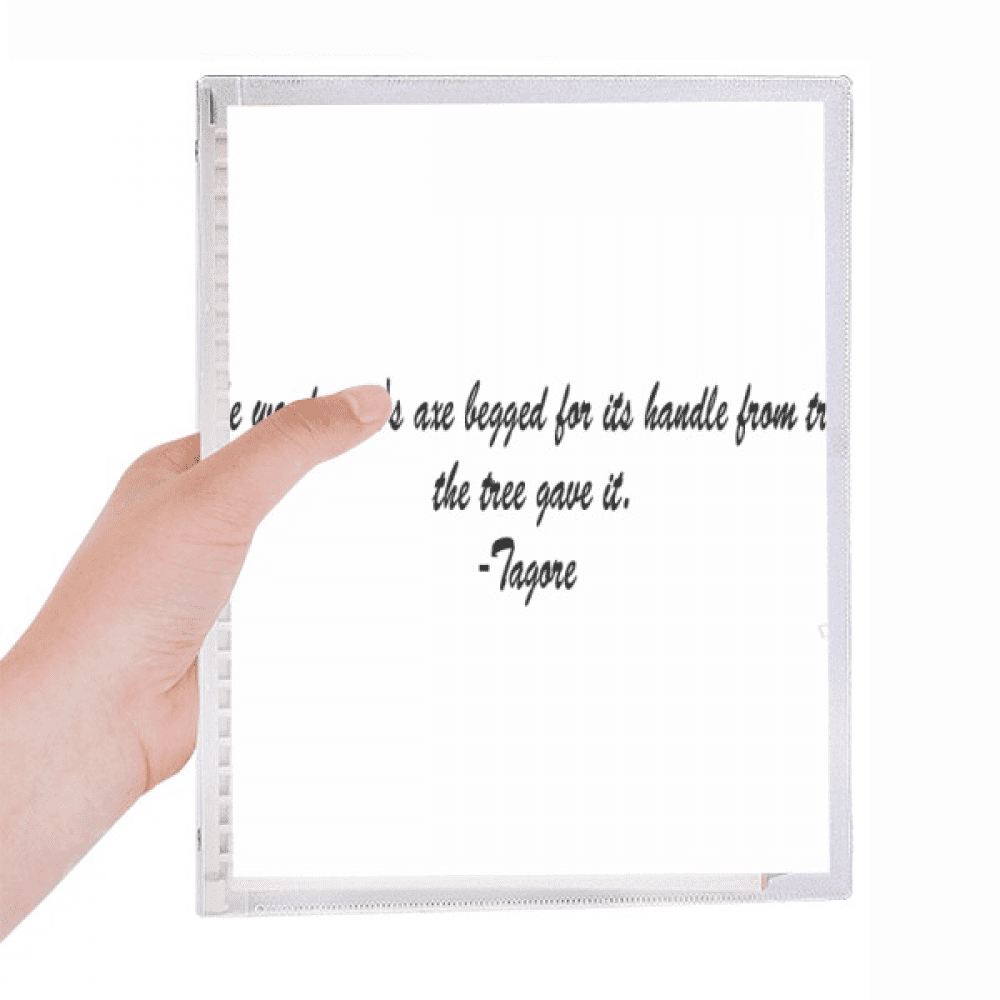 qoutes healing sentences woodcutten axe tree notebook loose diary refillable journal statiry