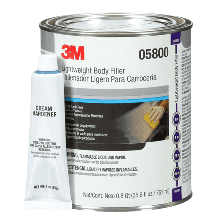 3M Lightweight Body Filler 05800, 1 qt