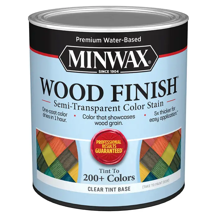 qt Minwax 11720 Clear Tint Base Wood Finish Water-Based Semi