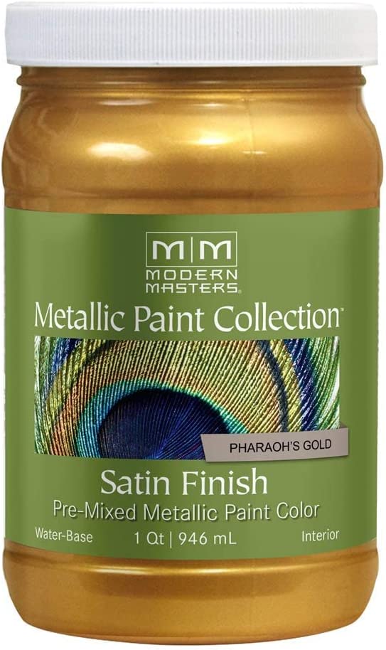 qt Modern Masters ME660 Pharaohs Gold Metallic Paint Collection, Satin
