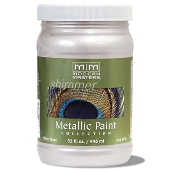 qt Modern Masters ME705 Oyster Metallic Paint Collection Water-Based Decorative Metallic Paint