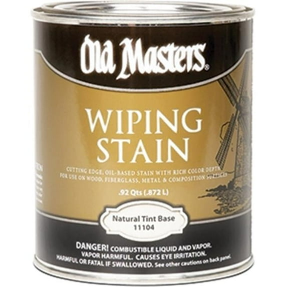 qt Old Masters 11104 Natural Tint Base Old Masters Oil-Based Wiping Stain