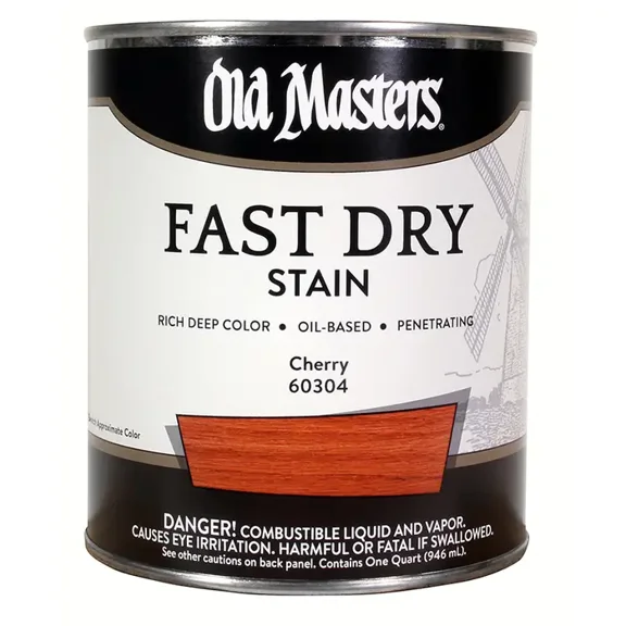 qt Old Masters 60304 Cherry Fast Dry Stain Interior Oil-Based Wood Stain