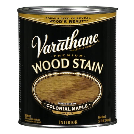 Varathane 211712H Premium Wood Stain, Quart, Colonial Maple