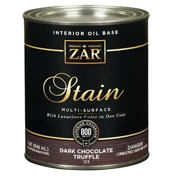 qt UGL 12312 Dark Chocolate Truffle Zar Interior Oil-Based Wood Stain