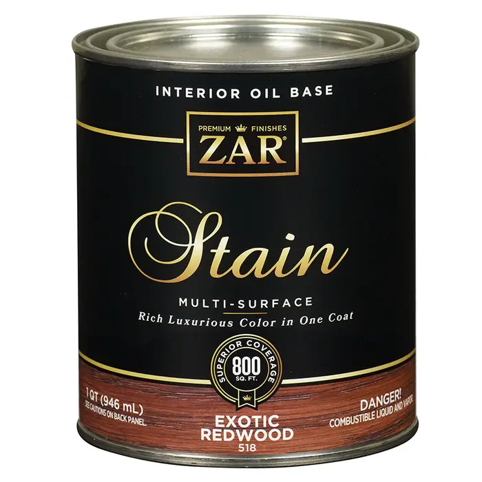 qt UGL 51812 Exotic Redwood Zar Interior Oil-Based Wood Stain