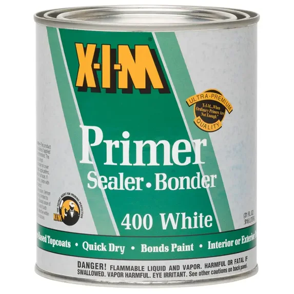 qt XIM Products 11022 White XIM, 400 White Solvent-Based Primer Bonder/Sealer
