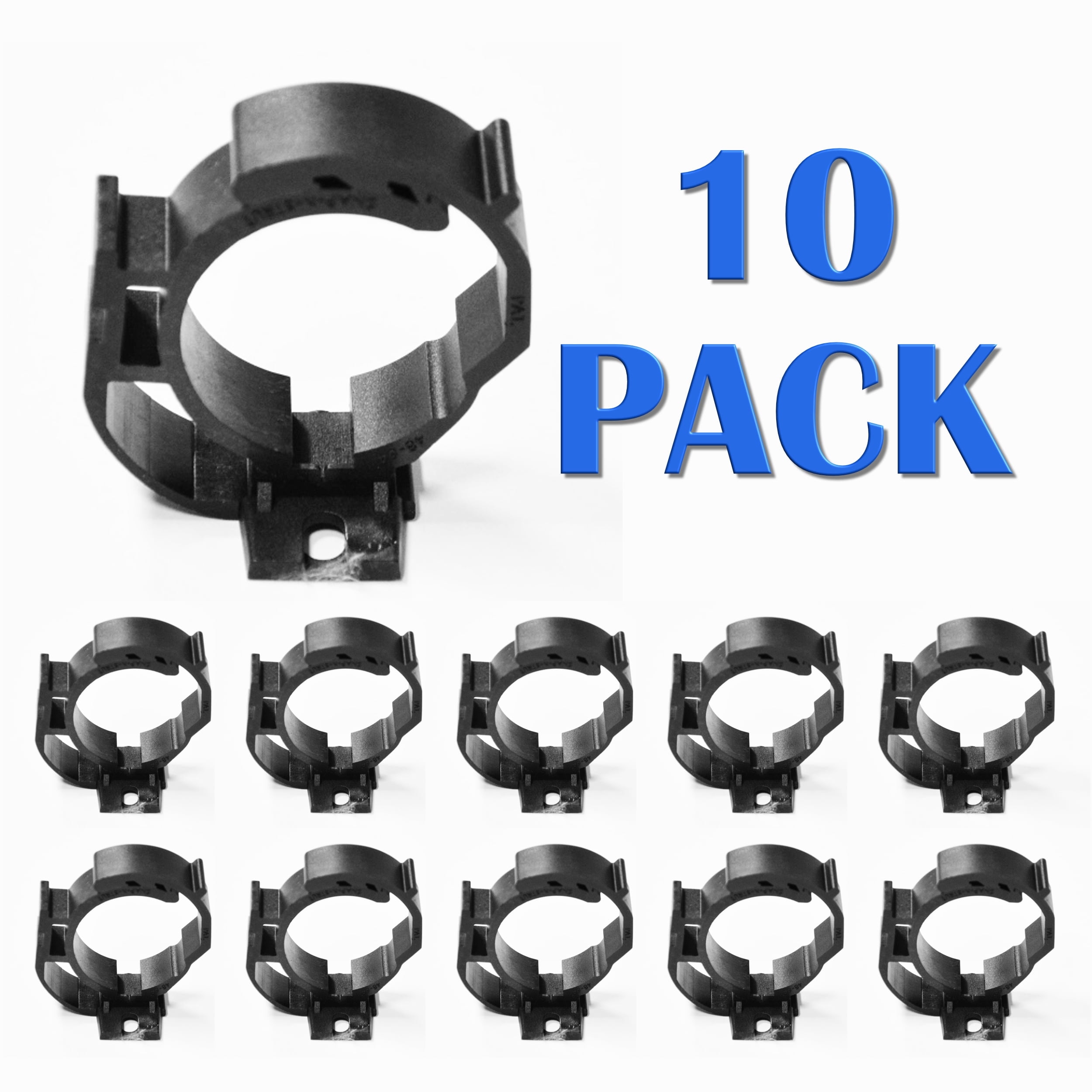 SnapnStrut HS Plastic Pipe Hanger Clamp – 10 Pack – White PP – For 4 Inch PVC Pipe – Corrosion & UV Resistant