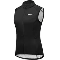 Leopatrix Women's Windproof Cycling Vest, Full-Zip Winter Sleeveless Bike Jacket with Zip Pockets for cycling 
,running,hiking