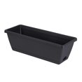 thumbnail image 1 of quanjun 7.4" Rectangle Planter Box with Drainage Holes and Trays Plastic Planters Vegetable Planting Pot Vegetable Planting Trough for Indoor Outdoor Plants Patio Garden Home Decor Porch Yard, 1 of 7