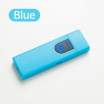 quanjun Lighter-Electronic Lighter, USB Rechargeable Lighter,Mini Electric Lighter Touch Ignition Windproof Flameless Lighter Plasma Lighter,with Battery Indicator for Men Father Gifts