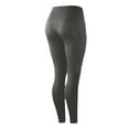 thumbnail image 1 of qucoqpe 2PC Women Fashion High Waist Yoga Pants Solid Slim Fitting Workout Leggings Athletic Sports Pants with Pockets, 1 of 6