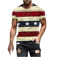 thumbnail image 1 of qucoqpe 4th of July Sports T-shirts Independence Day Patriotic Short Sleeve Tops America Flag Shirts Crew Neck Graphic Tees, 1 of 5