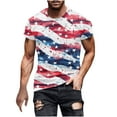 thumbnail image 1 of qucoqpe 4th of July Sports T-shirts Independence Day Patriotic Short Sleeve Tops America Flag Shirts Crew Neck Graphic Tees, 1 of 5
