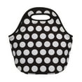thumbnail image 1 of Bouanq Babys Adults Lunch Bag Outdoor Portable Insulated Waterproof Picnic Tote Bag Cute Polka Dots Stripe Lunch Box Food Container for School Office Suppies, 1 of 3