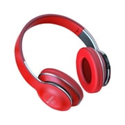 qucoqpe Bluetooth Headphones High Value And High Craftsmanship Headset Bluetooth Headset Wireless Call Headset Subwoofer Live 5.0 Bluetooth Headset Red Headphones for Kids for School