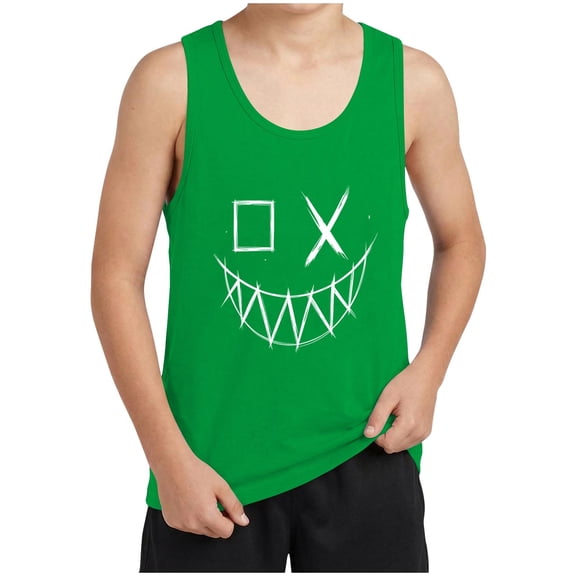 qucoqpe Boys and Girls Tank Tops Fashion Little devil Graphic Sleeveless Shirts Workout Running Casual Lightweight Trendy Cute Tops for 6-15 Years